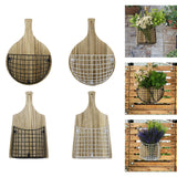 Maxbell Wall Hanging Basket Hanging Organizer for Patio Housewarming Gift Restaurant Square Black