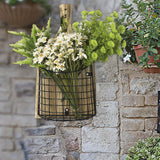 Maxbell Wall Hanging Basket Hanging Organizer for Patio Housewarming Gift Restaurant Square Black