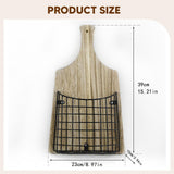 Maxbell Wall Hanging Basket Hanging Organizer for Patio Housewarming Gift Restaurant Square Black