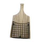 Maxbell Wall Hanging Basket Hanging Organizer for Patio Housewarming Gift Restaurant Square Black