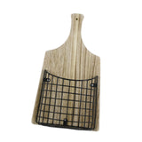Maxbell Wall Hanging Basket Hanging Organizer for Patio Housewarming Gift Restaurant Square Black