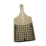 Maxbell Wall Hanging Basket Hanging Organizer for Patio Housewarming Gift Restaurant Square Black