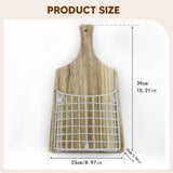 Maxbell Wall Hanging Basket Hanging Organizer for Patio Housewarming Gift Restaurant Square White