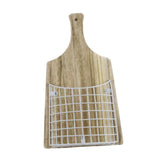Maxbell Wall Hanging Basket Hanging Organizer for Patio Housewarming Gift Restaurant Square White