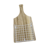 Maxbell Wall Hanging Basket Hanging Organizer for Patio Housewarming Gift Restaurant Square White