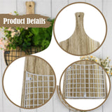 Maxbell Wall Hanging Basket Hanging Organizer for Patio Housewarming Gift Restaurant Square White