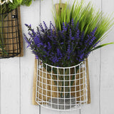 Maxbell Wall Hanging Basket Hanging Organizer for Patio Housewarming Gift Restaurant Square White
