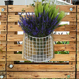 Maxbell Wall Hanging Basket Hanging Organizer for Patio Housewarming Gift Restaurant Square White