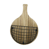 Maxbell Wall Hanging Basket Hanging Organizer for Patio Housewarming Gift Restaurant Round Black