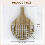 Maxbell Wall Hanging Basket Hanging Organizer for Patio Housewarming Gift Restaurant Round White