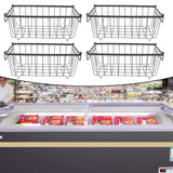 Maxbell 4Pcs Freezer Organizer Bins Food Organization Deep for Office Fridge Closets