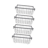 Maxbell 4Pcs Freezer Organizer Bins Food Organization Deep for Office Fridge Closets