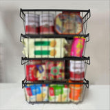 Maxbell 4Pcs Freezer Organizer Bins Food Organization Deep for Office Fridge Closets