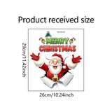 Maxbell Santa Toilet Lid Decal Funny Waterproof Toilet Decoration Holiday Decoration