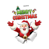 Maxbell Santa Toilet Lid Decal Funny Waterproof Toilet Decoration Holiday Decoration