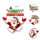 Maxbell Santa Toilet Lid Decal Funny Waterproof Toilet Decoration Holiday Decoration