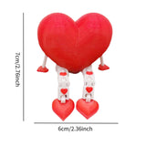 Maxbell Valentine's Day Heart Sign Plaques Tiered Tray Decor for Party Shelf Kitchen