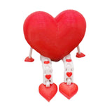 Maxbell Valentine's Day Heart Sign Plaques Tiered Tray Decor for Party Shelf Kitchen