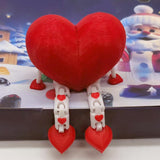 Maxbell Valentine's Day Heart Sign Plaques Tiered Tray Decor for Party Shelf Kitchen