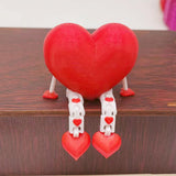 Maxbell Valentine's Day Heart Sign Plaques Tiered Tray Decor for Party Shelf Kitchen