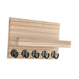 Maxbell Key Holder for Wall Rustic Wood Coat Hanger for Living Room Doorway Bathroom