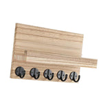 Maxbell Key Holder for Wall Rustic Wood Coat Hanger for Living Room Doorway Bathroom