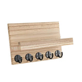 Maxbell Key Holder for Wall Rustic Wood Coat Hanger for Living Room Doorway Bathroom