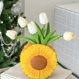 Maxbell Flower Vase Decor Ornament Modern Organizer Plant Holder for Desk Table Home