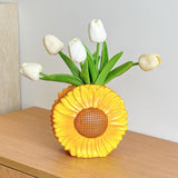 Maxbell Flower Vase Decor Ornament Modern Organizer Plant Holder for Desk Table Home