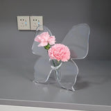 Maxbell Butterfly Vase Clear Lightweight Home Decor for Bedroom Desktop Coffee Table