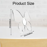 Maxbell Butterfly Vase Clear Lightweight Home Decor for Bedroom Desktop Coffee Table