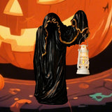 Maxbell Hell Mailman Lantern Ornament Realistic Ghost Statue for Bedroom Lawn Home Black