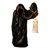 Maxbell Hell Mailman Lantern Ornament Realistic Ghost Statue for Bedroom Lawn Home Black