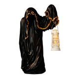 Maxbell Hell Mailman Lantern Ornament Realistic Ghost Statue for Bedroom Lawn Home Black