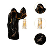 Maxbell Hell Mailman Lantern Ornament Realistic Ghost Statue for Bedroom Lawn Home Black