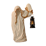 Maxbell Hell Mailman Lantern Ornament Realistic Ghost Statue for Bedroom Lawn Home White