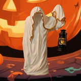 Maxbell Hell Mailman Lantern Ornament Realistic Ghost Statue for Bedroom Lawn Home White