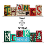 Maxbell Wooden Table Sign Thanksgiving Day Christmas Decor for Party Supplies Indoor