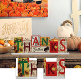 Maxbell Wooden Table Sign Thanksgiving Day Christmas Decor for Party Supplies Indoor
