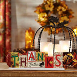 Maxbell Wooden Table Sign Thanksgiving Day Christmas Decor for Party Supplies Indoor