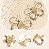 Maxbell 2Pcs Butterfly Wall Art Decor Boho Modern Art Crafts for Home Nursery Office Khaki