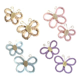 Maxbell 2Pcs Butterfly Wall Art Decor Boho Modern Art Crafts for Home Nursery Office Khaki