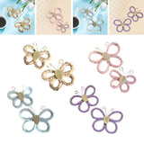 Maxbell 2Pcs Butterfly Wall Art Decor Boho Modern Art Crafts for Home Nursery Office Khaki