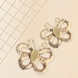 Maxbell 2Pcs Butterfly Wall Art Decor Boho Modern Art Crafts for Home Nursery Office Khaki