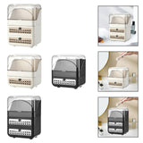 Maxbell Makeup Organizer Clear Lid Cosmetics Organizer for Bathroom Countertop Women Cream 3 Tier