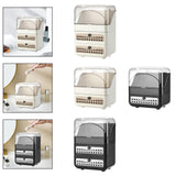 Maxbell Makeup Organizer Clear Lid Cosmetics Organizer for Bathroom Countertop Women Cream 3 Tier