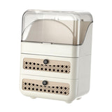 Maxbell Makeup Organizer Clear Lid Cosmetics Organizer for Bathroom Countertop Women Cream 3 Tier