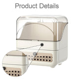 Maxbell Makeup Organizer Clear Lid Cosmetics Organizer for Bathroom Countertop Women Cream 2 Tier