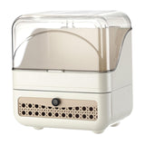 Maxbell Makeup Organizer Clear Lid Cosmetics Organizer for Bathroom Countertop Women Cream 2 Tier