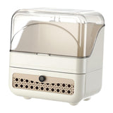 Maxbell Makeup Organizer Clear Lid Cosmetics Organizer for Bathroom Countertop Women Cream 2 Tier